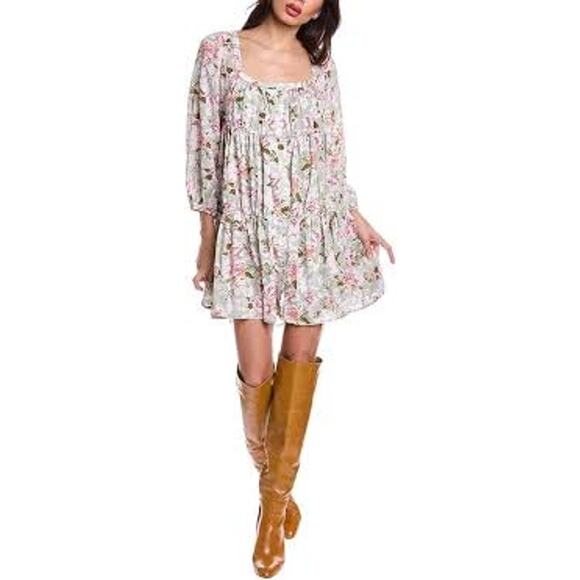 En Saison Tiered Ruffled Maris Mini Dress, Feminine, Sexy, Fully lined. Sz M - Picture 6 of 15